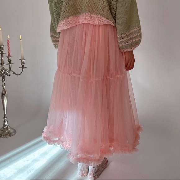 dreamersrebels upcycled pink tulle skirt - Picture 3 of 4